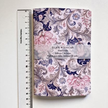 Libreta A6 Flores rosas