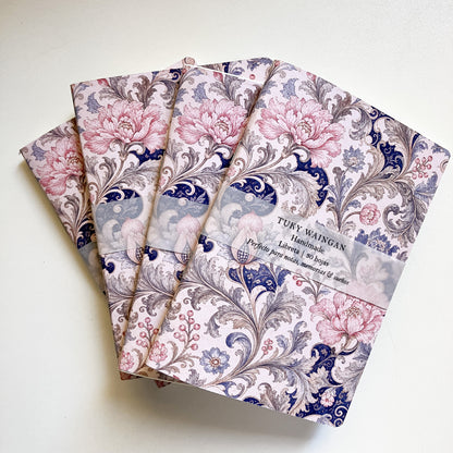 Libreta A6 Flores rosas
