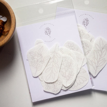 Stickers flores silvestres románticas para bordar Hidrosoluble