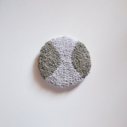 Set X4 Posavasos Punch Needle Geométrico Bordado