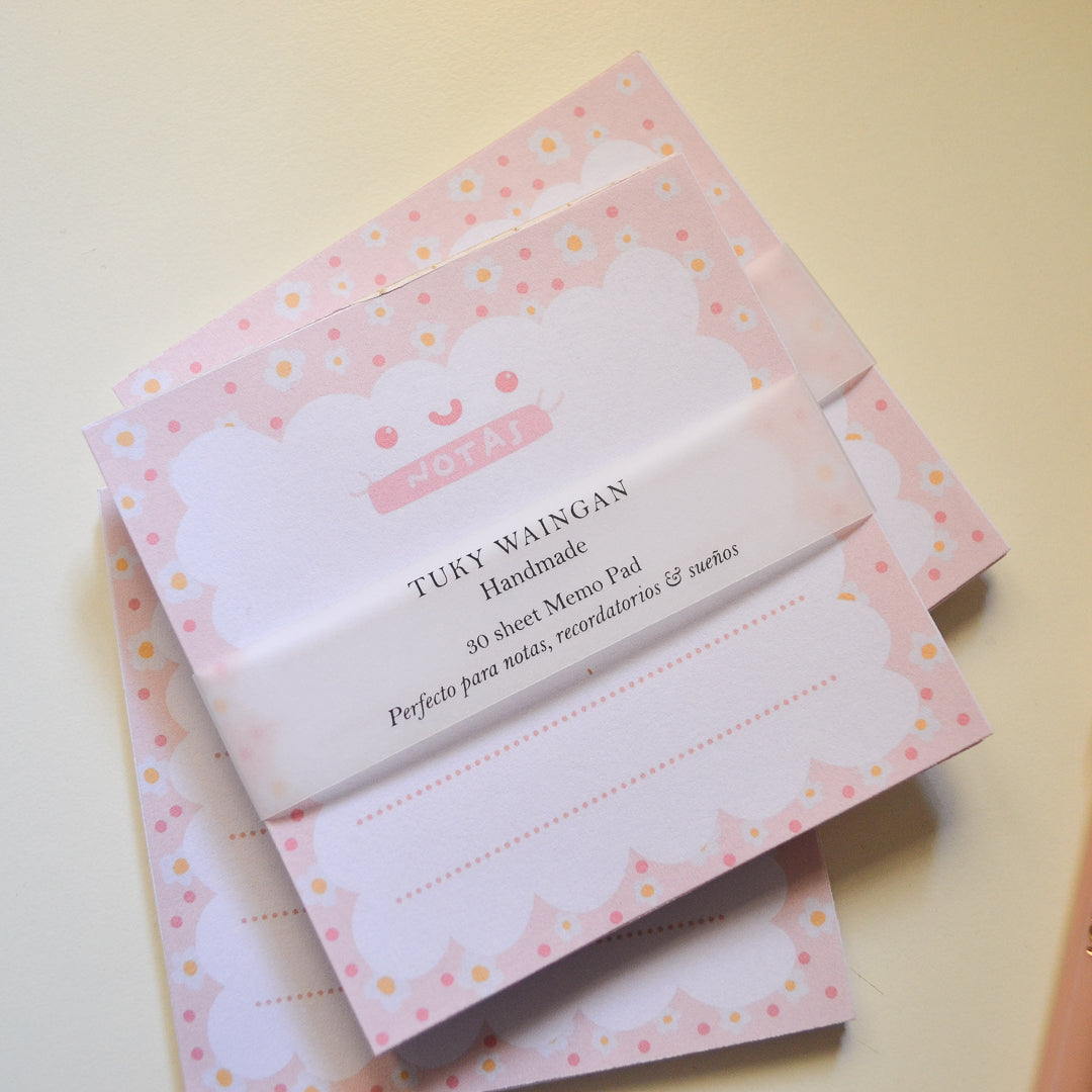 Memo Pad Anotadores kawaii "Margaritas"