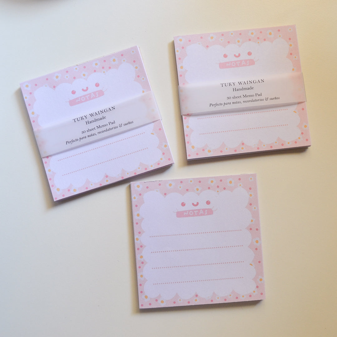 Memo Pad Anotadores kawaii "Margaritas"