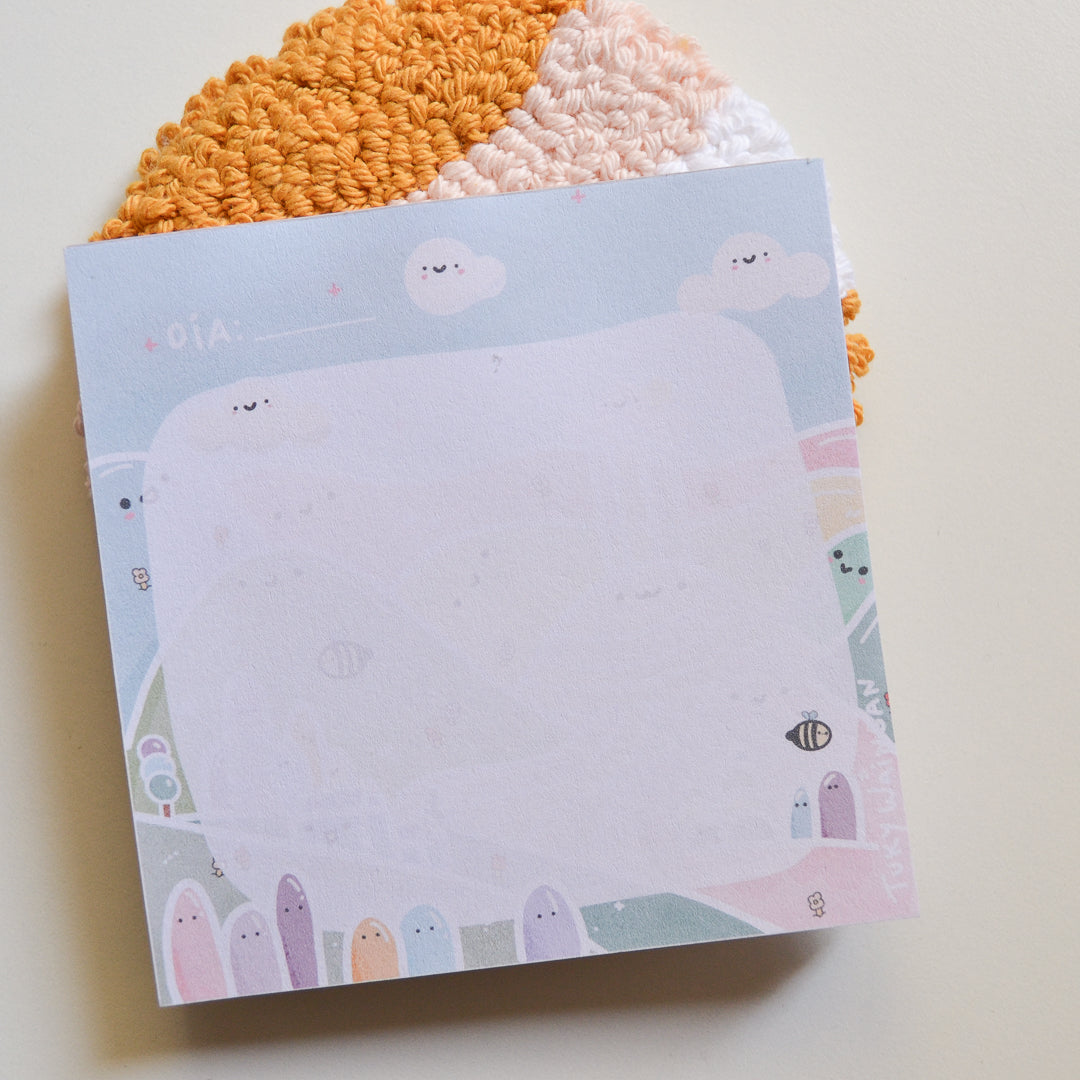 Memo Pad Anotadores kawaii Nubes