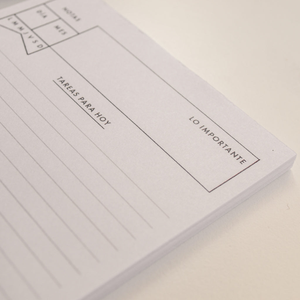 Bloc Notas A6 Minimalista Emblocado 50 Hojas