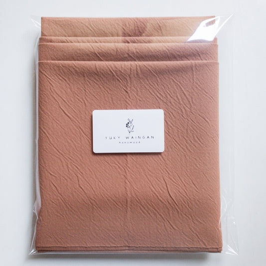 Pack de 4 telas Tusor Chocolate