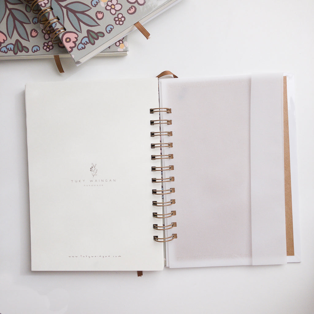 Cuaderno Anillado Bullet Journal A5 con Marcas Bujo – Diseño Exclusivo Hecho a Mano