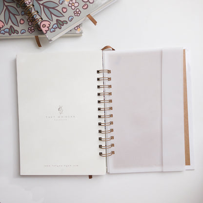 Cuaderno Anillado Bullet Journal A5 con Marcas Bujo – Diseño Exclusivo Hecho a Mano