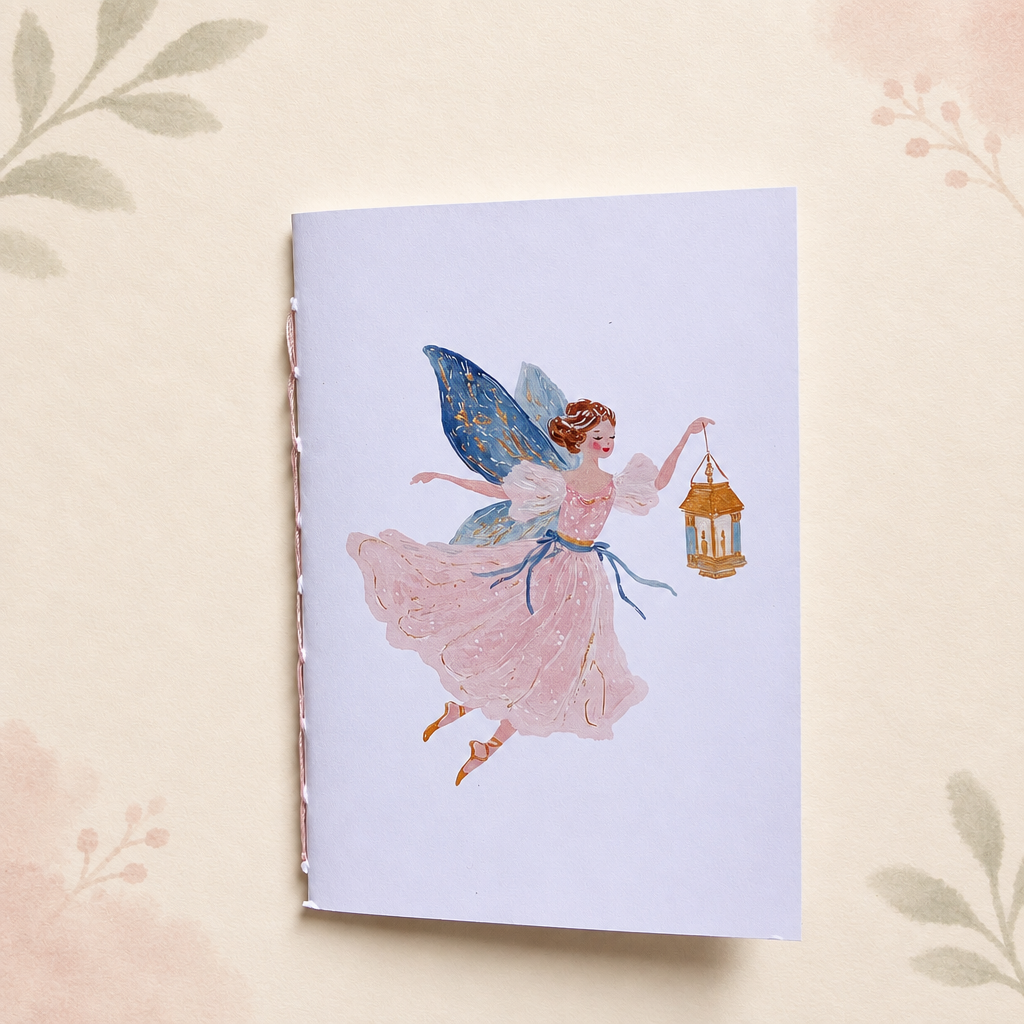 Foto original de la libreta del hada con nuevo fondo