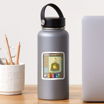 Music Lover | Sticker Resistente al Agua