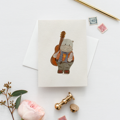 Postal Ilustrada, tarjeta 10x15 cm. Hipo