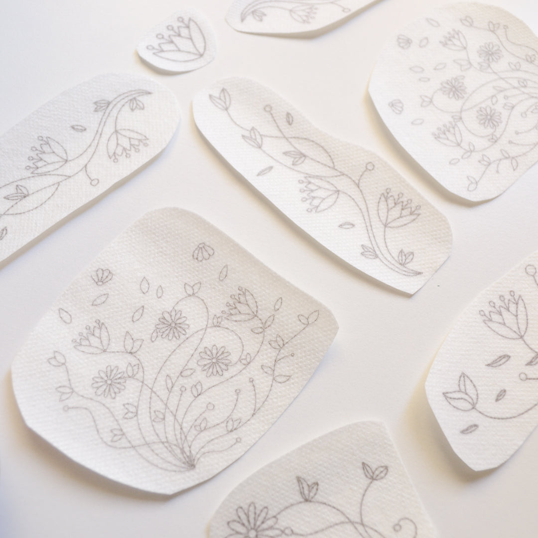 Stickers "Decoraciones" para bordar Hidrosoluble