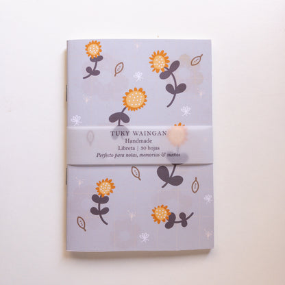 Libreta A6 Girasoles | Ilustrada a Mano
