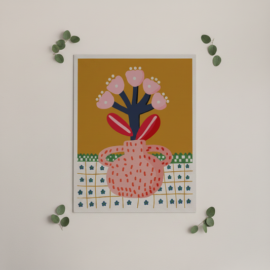 Mockup jarrón folk