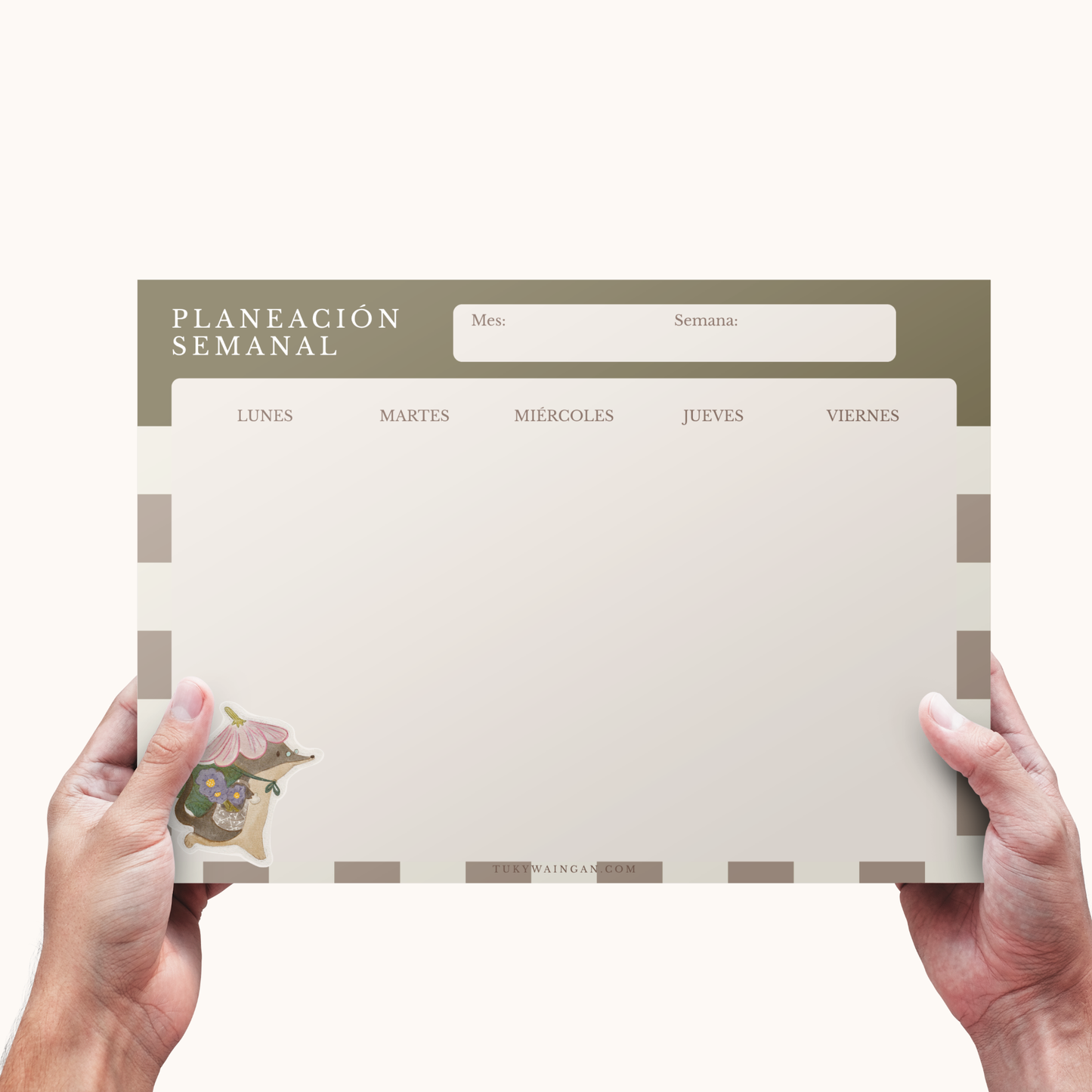 Planner Semanal A4 Emblocado Martita | 50 Hojas Ilustradas