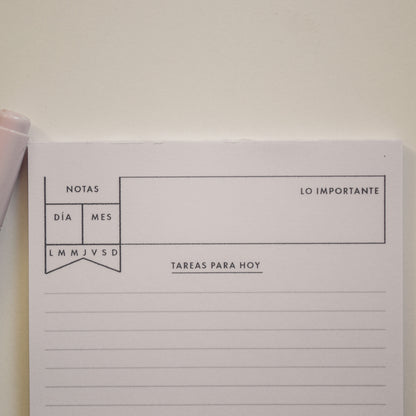 Bloc Notas A6 Minimalista Emblocado 50 Hojas