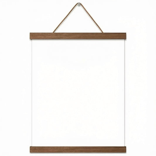 Porta Lámina Magnético de Madera | Kit para Colgar Pósters