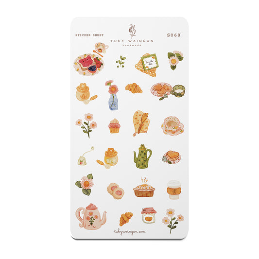Hoja de 24 stickers troquelados