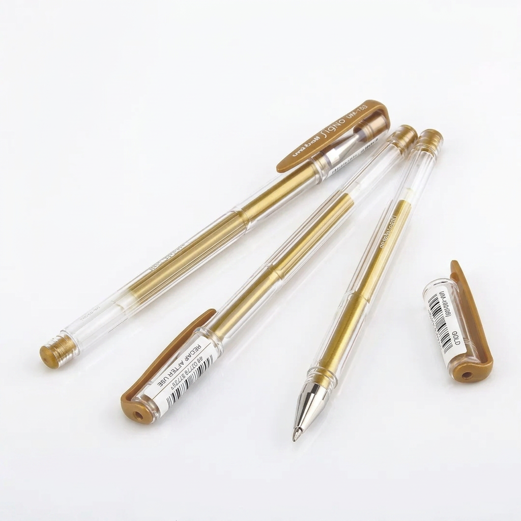 Bolígrafo Uni-Ball Roller Gel Signo Dorada 0.8mm