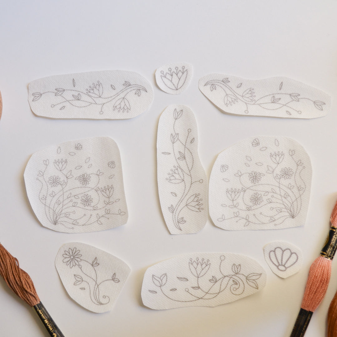 Stickers "Decoraciones" para bordar Hidrosoluble