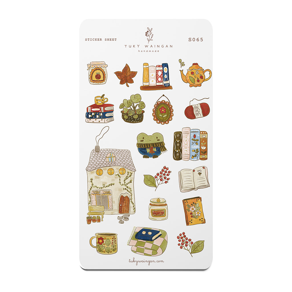 Stickers Kawaii Casa de Invierno · Hoja 19 · Bujo y Scrapbook