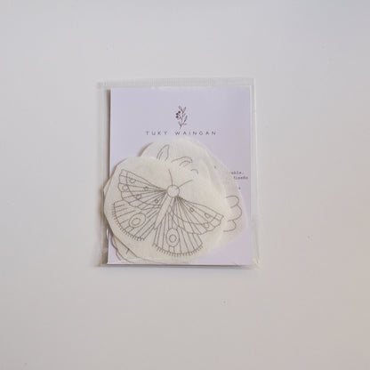 Stickers Hidrosoluble "Vuelo" para Bordar – Diseños Florales Preimpresos
