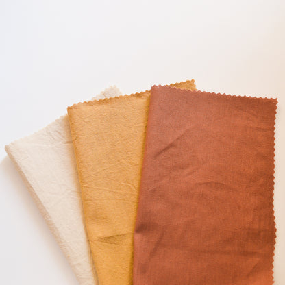 Pack De Telas Tusor Para Bordar "Tierra"